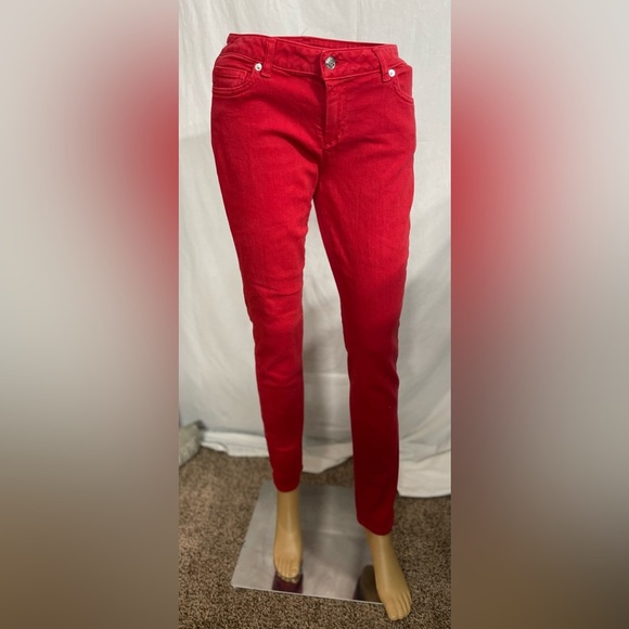 Michael Kors Denim - Michael Kors Red Skinny Jeans